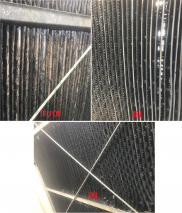 vệ sinh tháp lọc-không gian kín