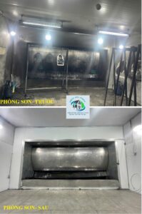 vệ sinh buồng sơn thác nước đồng nai