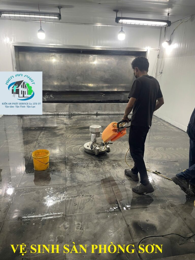 vệ sinh buồng sơn thác nước long thành
