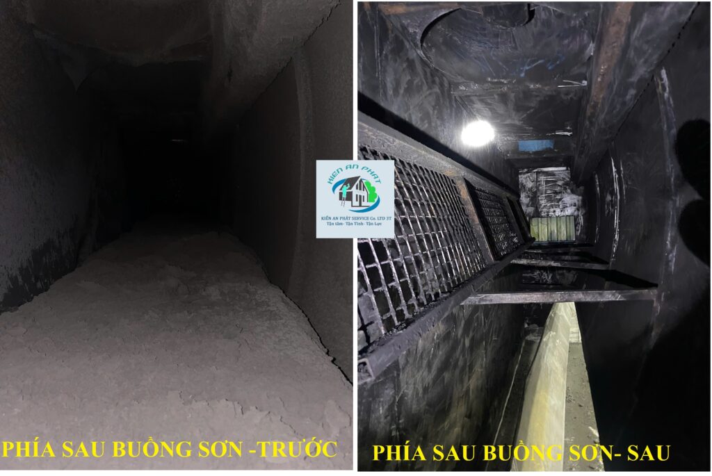vệ sinh buồng sơn thác nước nhơn trạch